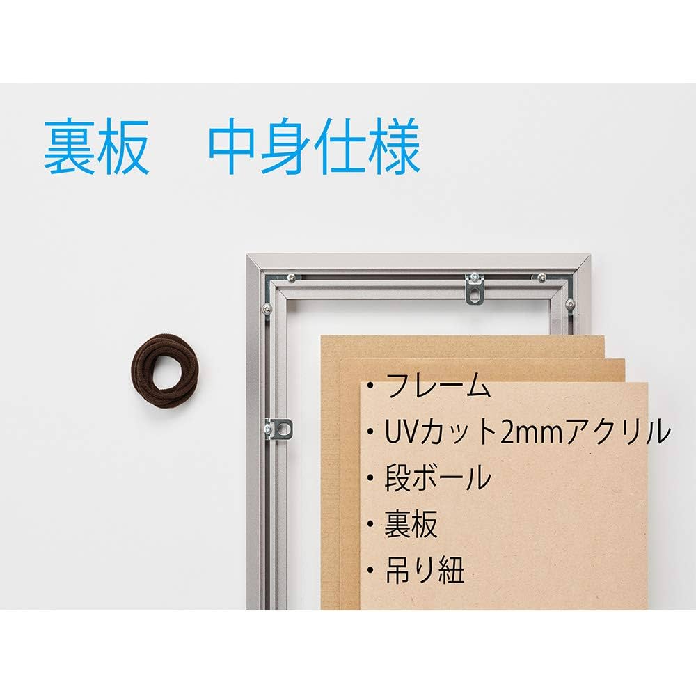 Amazon | アルナ 額縁 アルミ 【外寸:24.5×24.5cm】 ALUMIUM