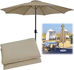 Dossel de substituição para guarda-sol de jardim, 6 costelas 8 costelas capas de guarda-chuva de substituição de pátio, resistente à água, proteção UV, para jardim, quintal, terraço, deck