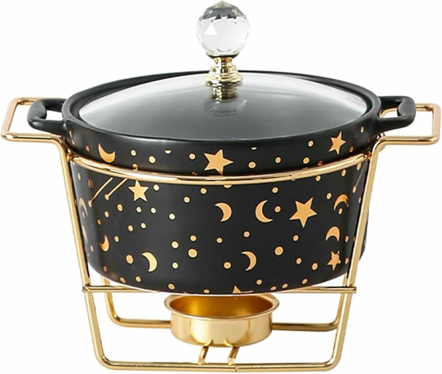 Buffet Set Of Ceramic Stoves, Light And Luxurious Nordic Style, With Transparent Glass Cover, For The House And The Restoration ~/