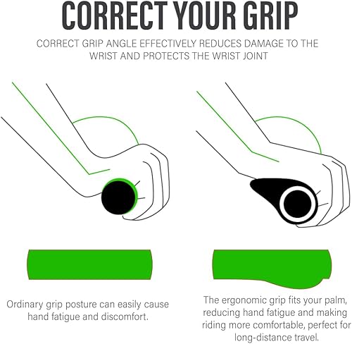 Miniatura 4 de CHooee Agarres ergonómicos para bicicleta de montaña, empuñaduras de silicona para manillar de bicicleta MTBBMX.