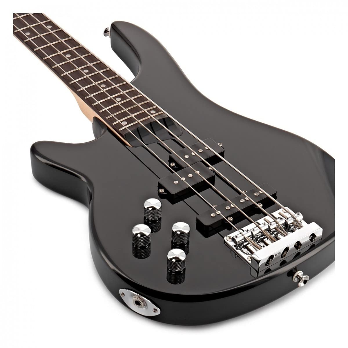 Gear4music Chicago Bassgitarre Set Linkshänder mit 15W Verstärker