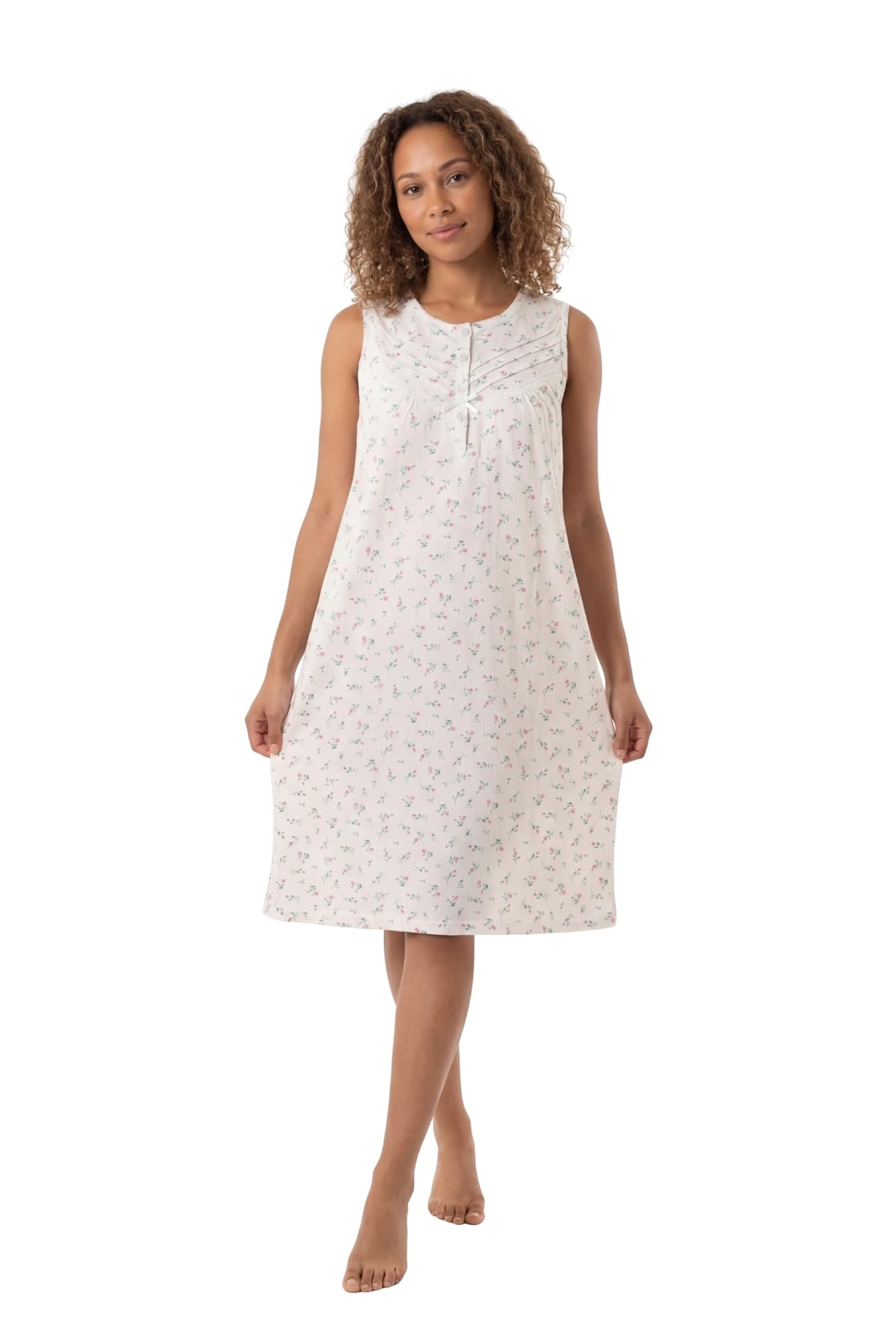 Camille - Women's Nightdress - Cotton - Cream - 18-20