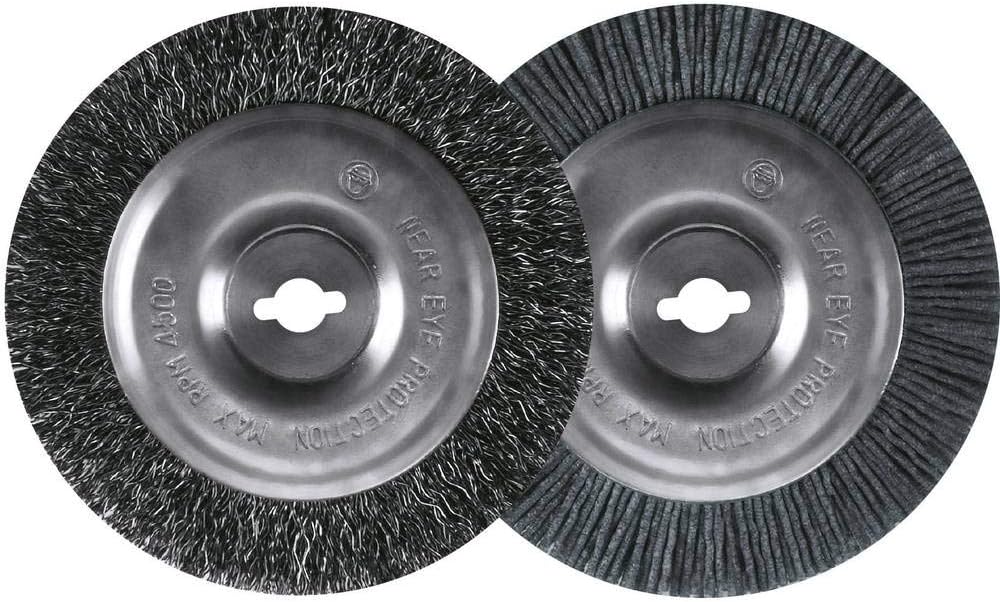 Einhell 3424002 Electric Joint Cleaner GC-EG 1410 (140 W, Idle Speed 1.2 1/min, Ergonomic Guide Rail, Replaceable Brushes, Guide Wheel, Includes Steel and Nylon Brush)