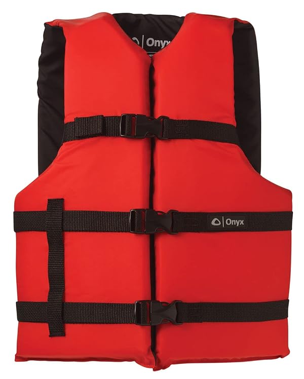 ONYX 103000-100-004-12 General Purpose Boating Life Jacket Universal, Red by Onyx - Used condition - US$23.72