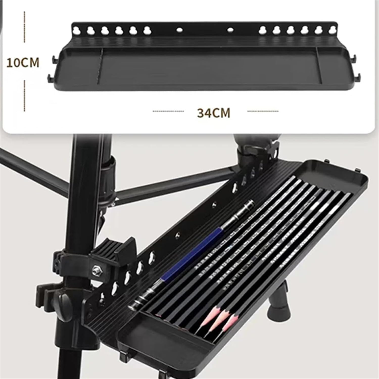 PortabAdjustabArt Cavalletto pieghevole 50150CM Supporto leggero con vassoio verde Versatifor Artisti Ideale per dipingere in viaggio Design adatto ai viaggi