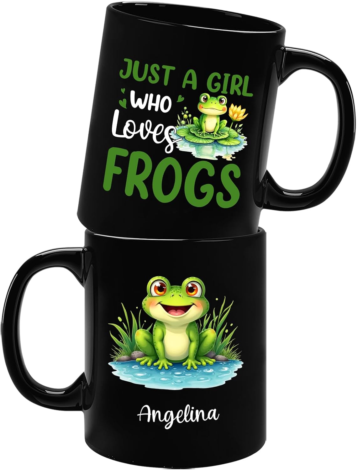 Amazon.com: Gifts Ideas For Frog Lovers, Animal Coffee Mug, Custom Name ...