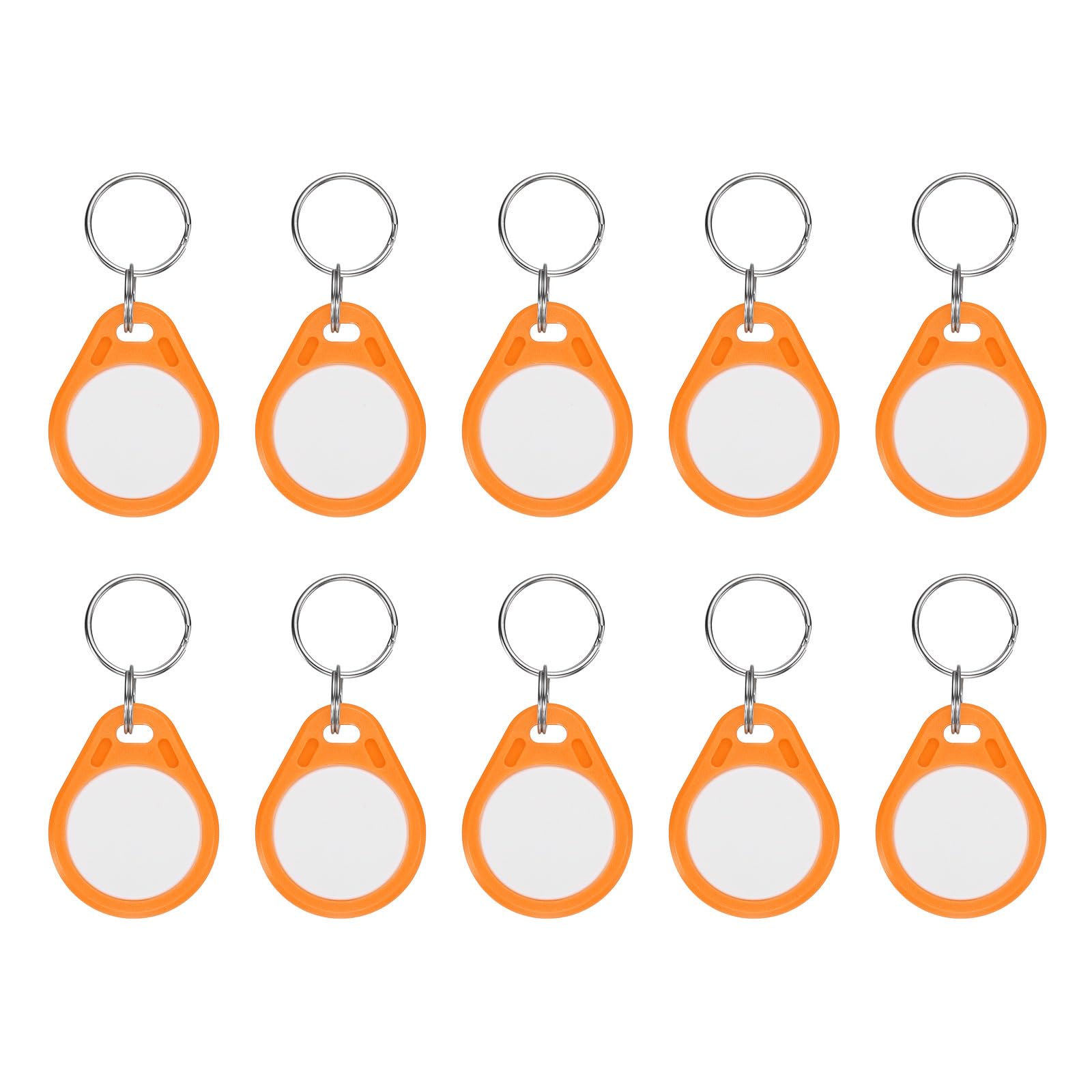 PATIKIL 10 Pcs 13.56MHz CUID Writable Rewritable Smart Key Fobs, Clone IC Key Fob Tags Blank Smart Card Keys Classic 1K for Entry Access Control System, Yellow