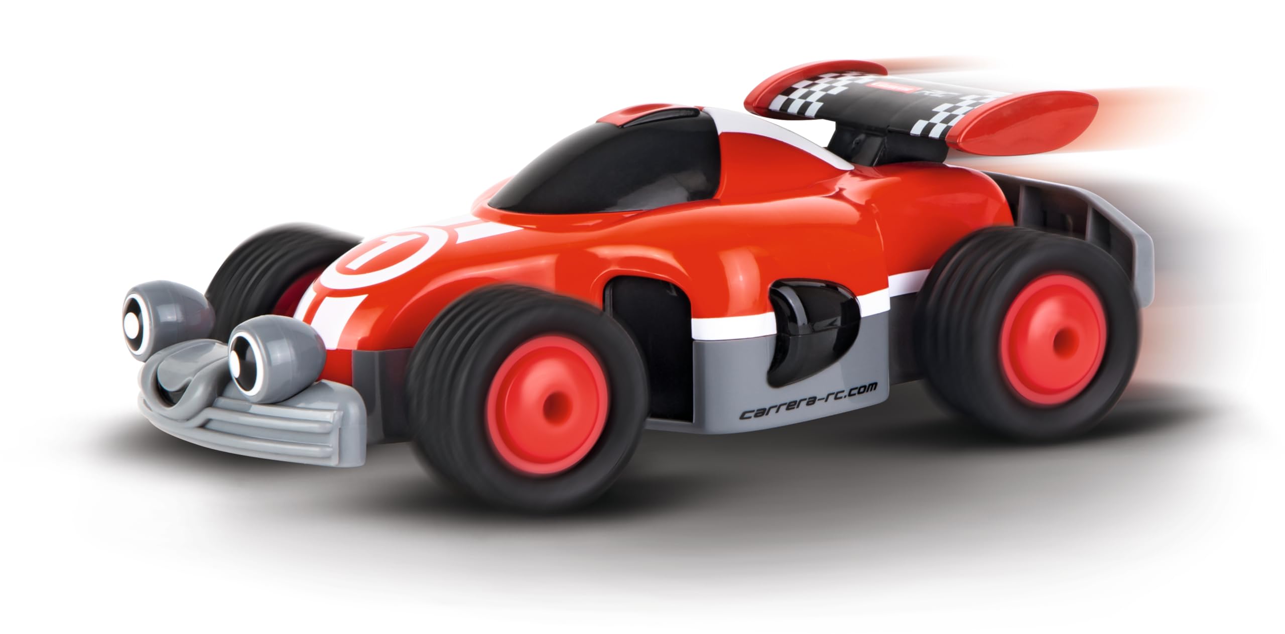 Carrera - 370181073P First RC Racer I 2,4GHz I Fahrzeug für die Kleinsten I I Einfach zu steuern I Sound & Lichteffekte für extra Spaß I Luftreifen für optimale Performance