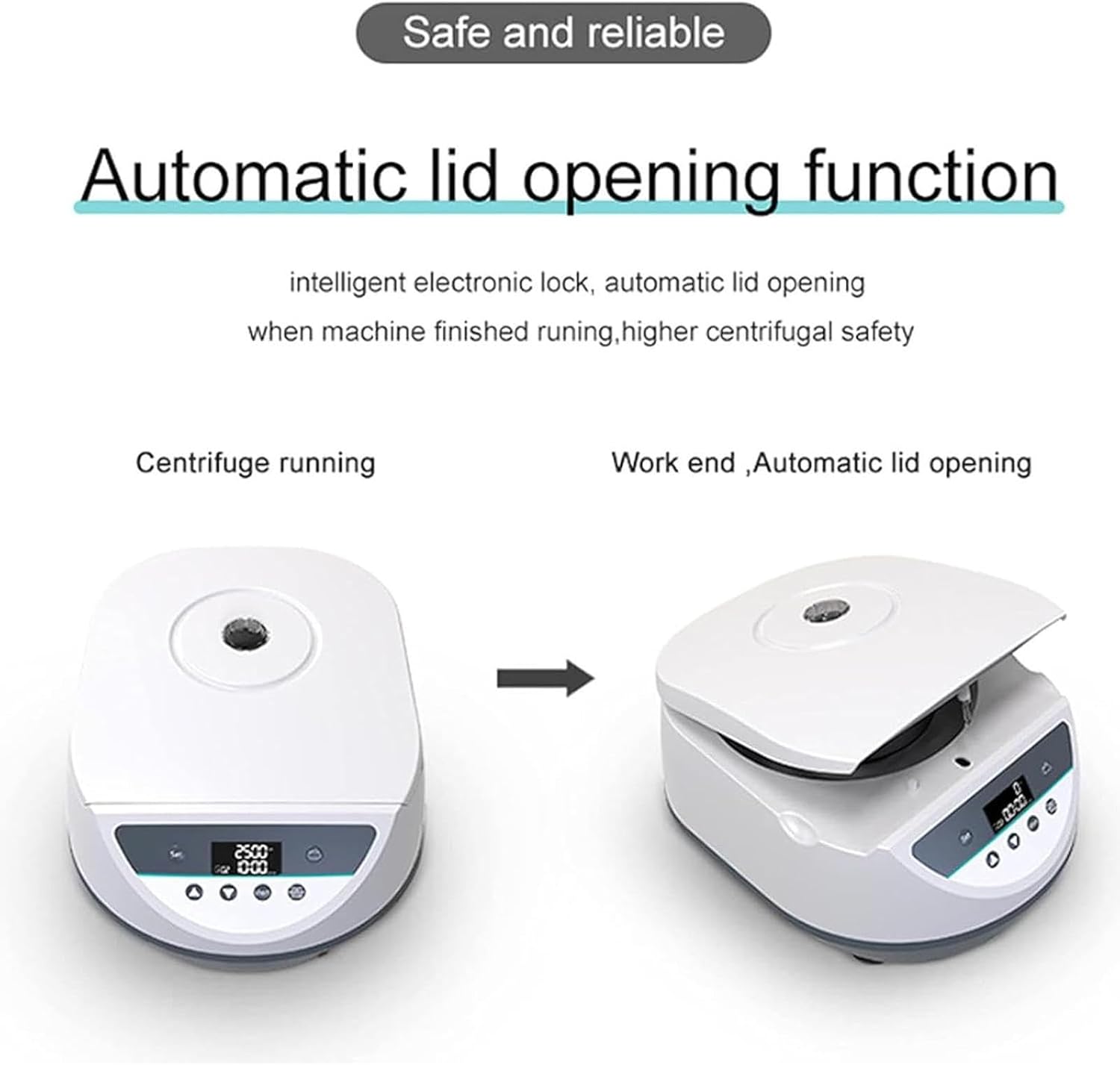 Lab Electric Benchtop Centrifuge,Multi-Speed Desktop Centrifuge Machine,Large Capacity 12X10ml Tube,Speed Range 500-5000 RPM,Timer 10s-99min,3074 xg/2220 xg,for Blood Fat Separate,A