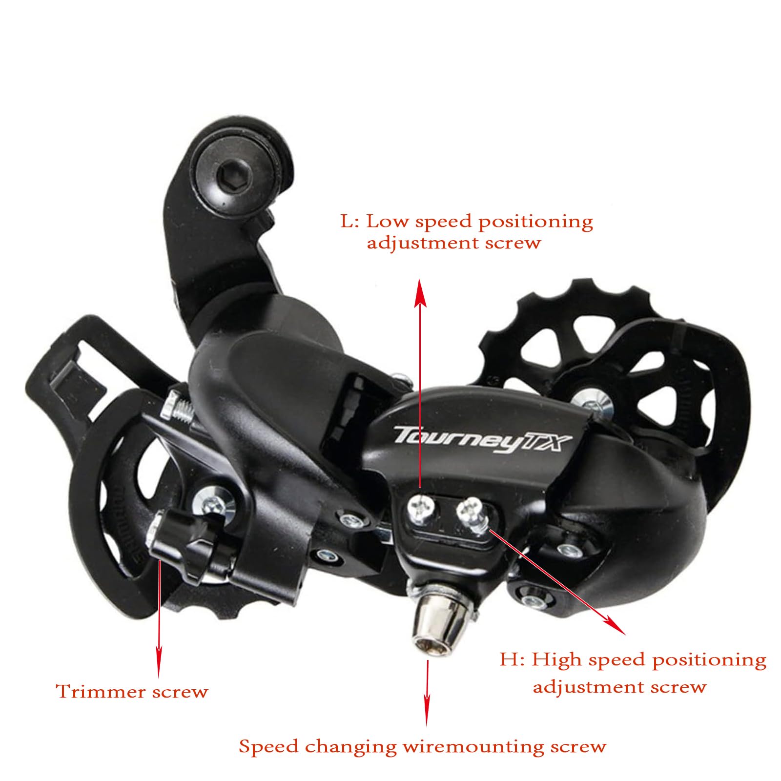 Amazon.co.jp: CHMEFLY 自転車リアディレーラー RD-TX800 7/8スピード