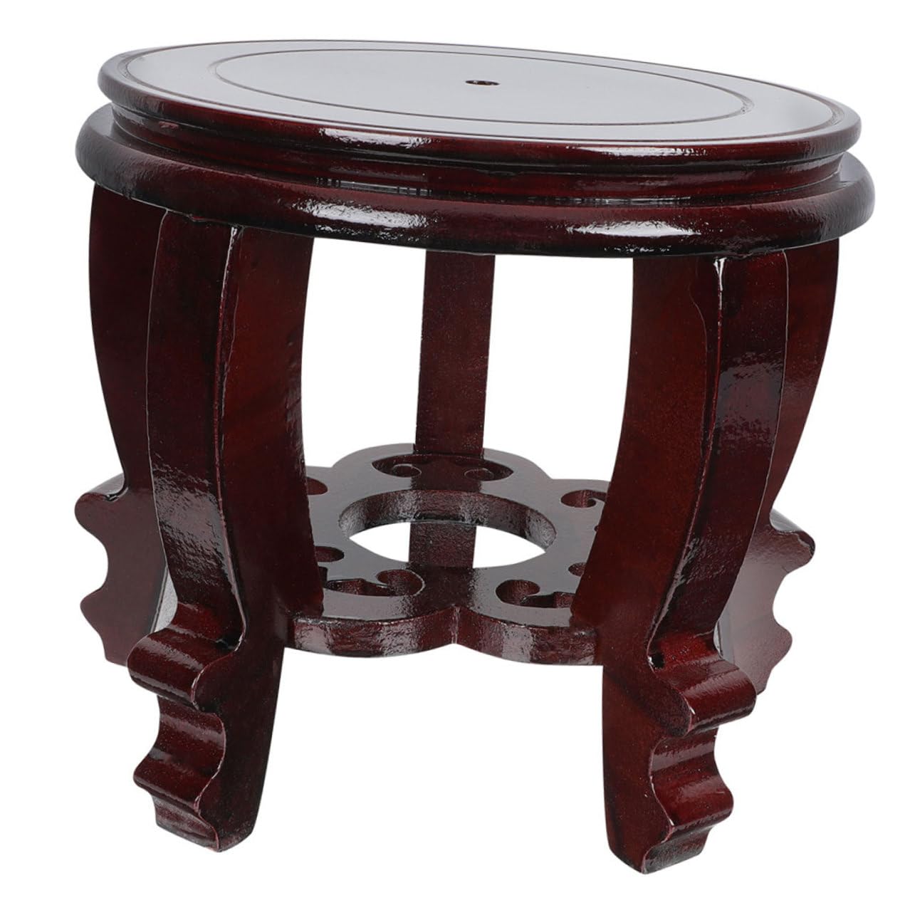 Base de madera para pecera con acabado artesanal decorativo Abaodam