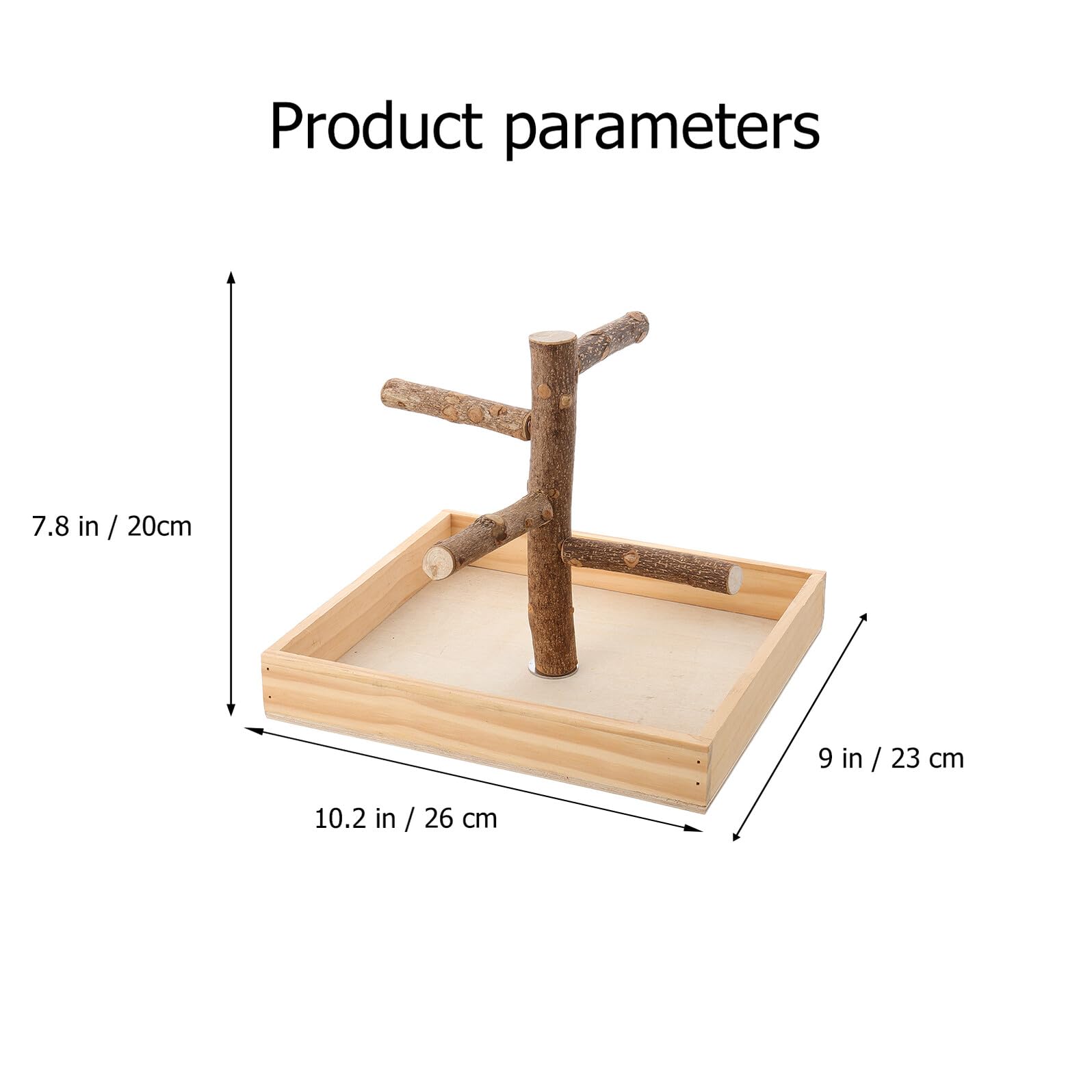 De Madera para Pájaros Percha De Entrenamiento para Loros Soporte De Madera Resistente para Pájaros Pequeños Entrenamiento y Ejercicio En Jaula para Canarios y Loros