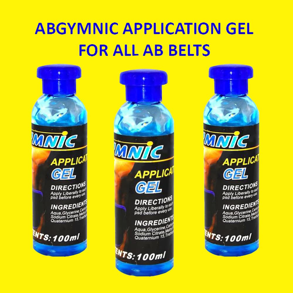3 Pack (100 ml) Application for All Ab Toning Belt Conductive Gel