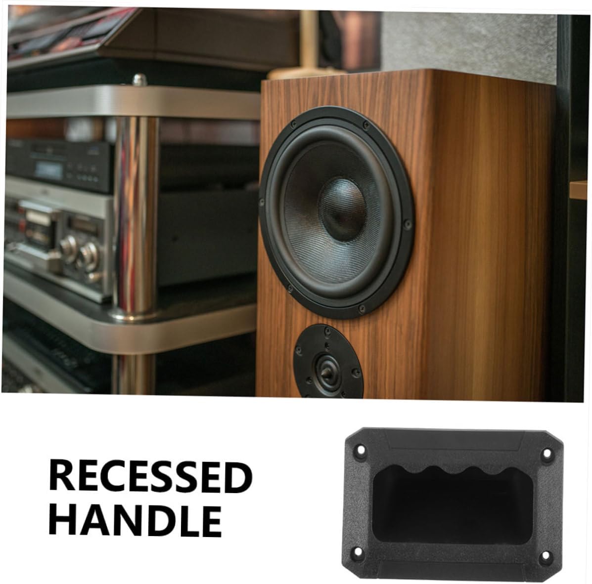 DOITOOL 48pcs Plastic Recessed Speaker Handle Audio Speaker Accessory for Stage Cabinets Lightweight Portable Design for Easy Carrying and Storage