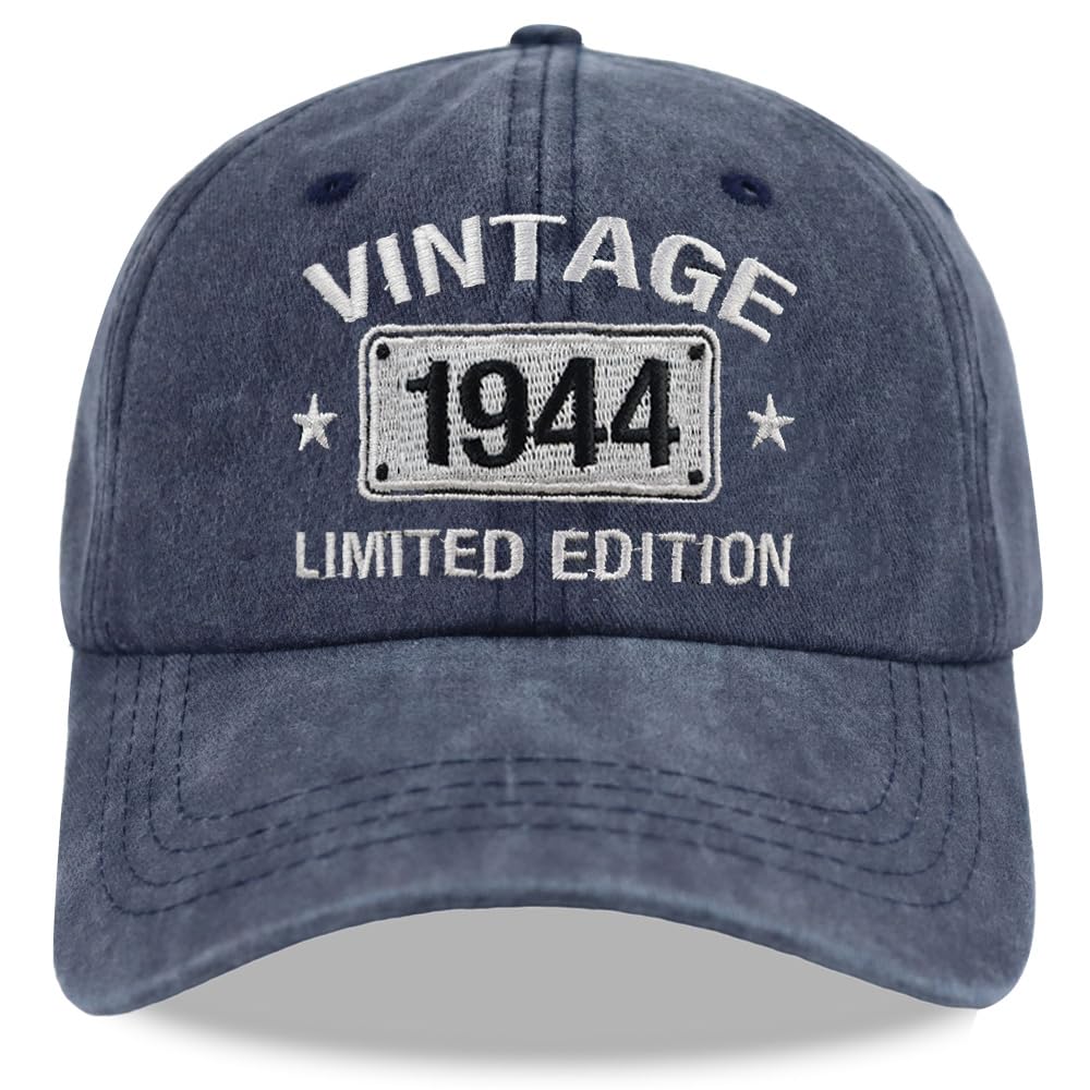 Vintage 1944 1943 1942 1941 1940 1939 1938 1937 1936 1935 Limited Edition Adjustable Embroidered Baseball Cap