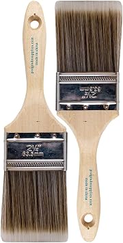 Pro-Grade Premium Wall/Trim House Paint Brush Set Great for Professional Painter and Home Owners Painting Brushes for Cabinet Decks Fences Interior Exterior & Commercial Paintbrush. 2Ea H 2.5F