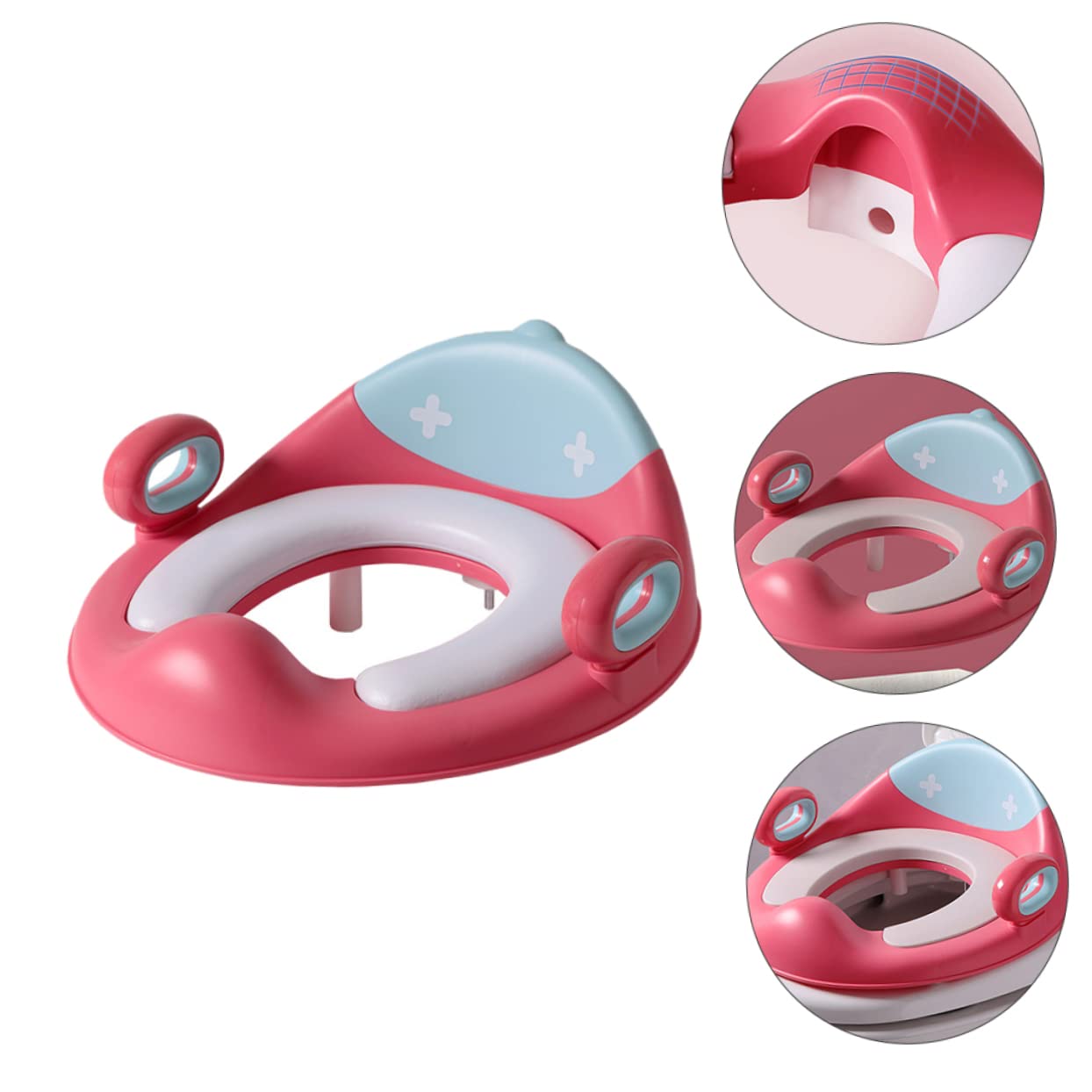 Asiento de Entrenamiento Antideslizante para Inodoro Reductor Wc para Manijas Adaptador de Baño y Cómodo para Entrenamiento de Orinal para Aprendizaje