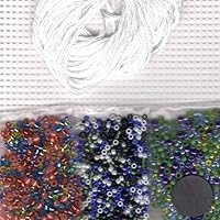 Vista 3 de Kit de adorno de punto de cruz con cuentas de huevo de libélula Mill Hill 2016 Spring Bouquet MH181612