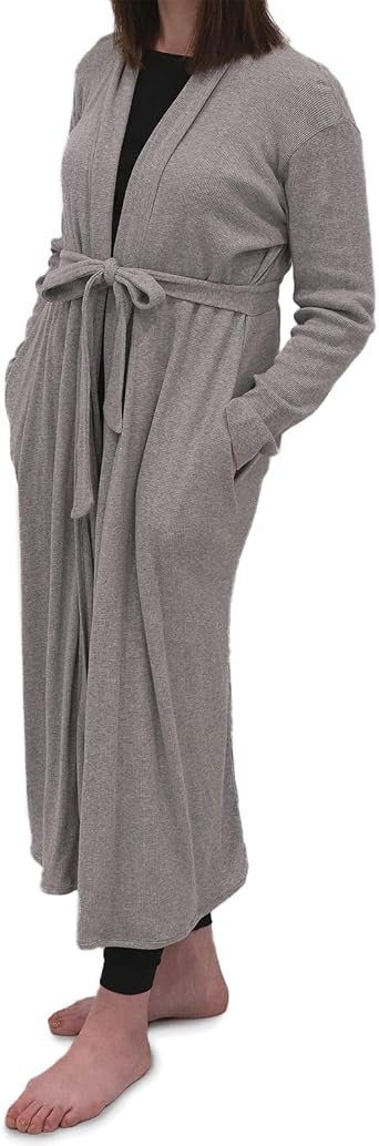 monica + andy Womens Robe, 100% Organic Womens Clothing for Labor & Delivery, Maternity Clothes, Postpartum Nightgown