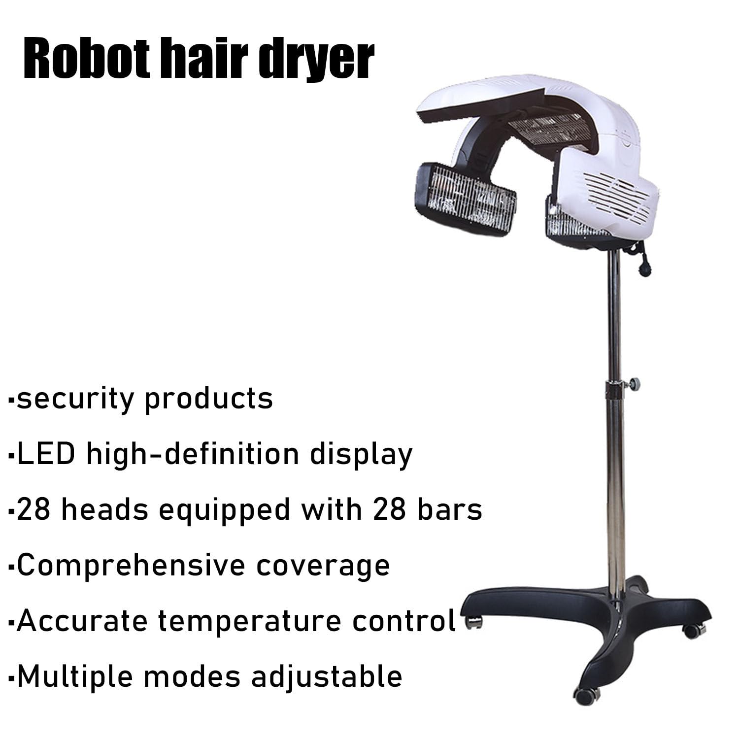 DPLXQPP Professional Wall Mounted Upright Hair Dryer with LCD Display,Evaporator Hair Color Processor and Hair Dryer Accelerator,700 Watt Perm Color Processor,Vertical-110V