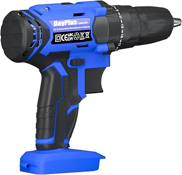 Electric Drill Cordless Drill Body with 3/8-Inch Keyless Chuck, 45N.m Torque, Variable Speed, 25+1 Position, not includes Battery and Charger