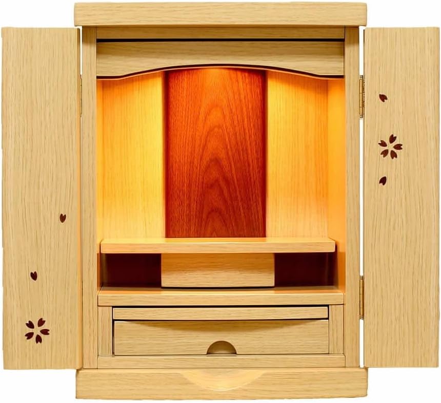 北欧風 ミニ仏壇「天の舞 - ten no mai -」 ライト色 セレスセット（ダ