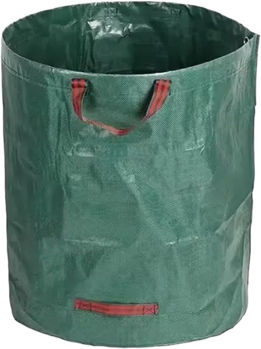 120-500L Garden Yard Bag With Lid Foldable Leaf Collection Trash Can Reusable Fallen Leaves Outdoor Storage(Without Lid,300L)