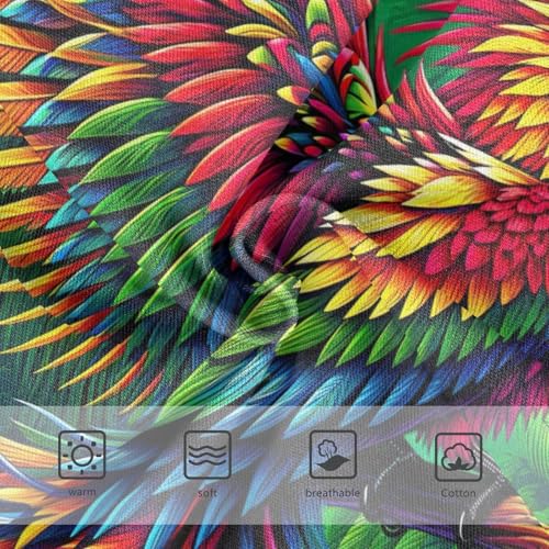 Vibrant Tropical Bird Toddler Girl Underwear, Girls Cotton Underwear, 2T–8 Years3