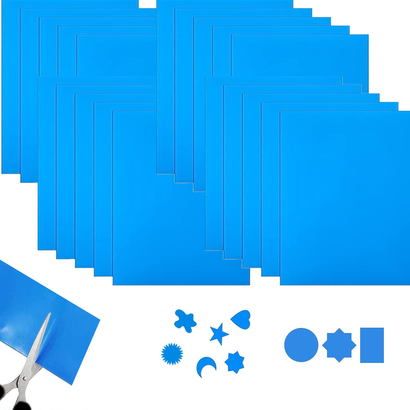 Selbstklebende Reparaturflicken Pool 30 Stück PVC Pool Reparaturset Vinyl Flicken Selbstklebend Unterwasser Poolfolie Flicken Blau für Wasserbett Schwimmbäder Aufblasbares Boot (15x20cm)