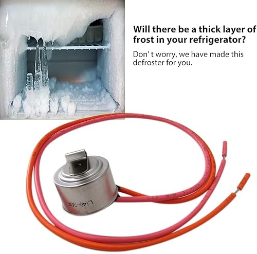 Miniatura 5 de WR50X10068 - Termostato de descongelación para refrigeradores GE General Electric y Hotpoint que reemplaza AP3884317 WR50X10015 PS1017716 L140-30F