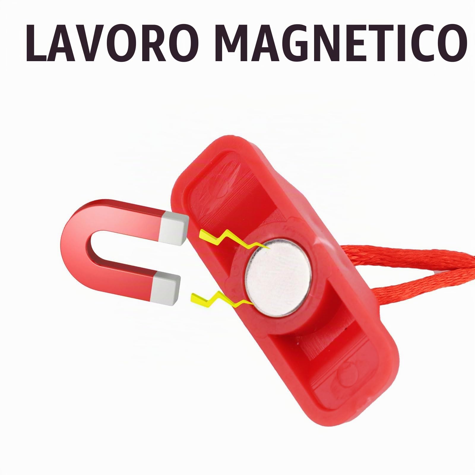 Gosknor Chiave di Sicurezza Magnetica Universale per Tapis Roulant, Rosso, Special Feature: Leggero
