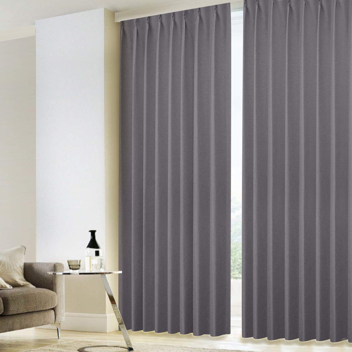 厚手カ-テン　縦約235✖️横約148 ２枚 Amazon｜カーテンくれない 日本製【厚手生地でしっかり遮光