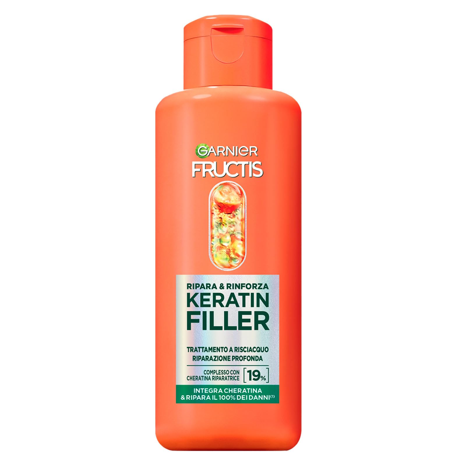 Garnier Fructis Haarreparatur & Stärkung Behandlung – Mit Marulaöl & Keratin, 2 Stück, Für Beschädigtes Haar
