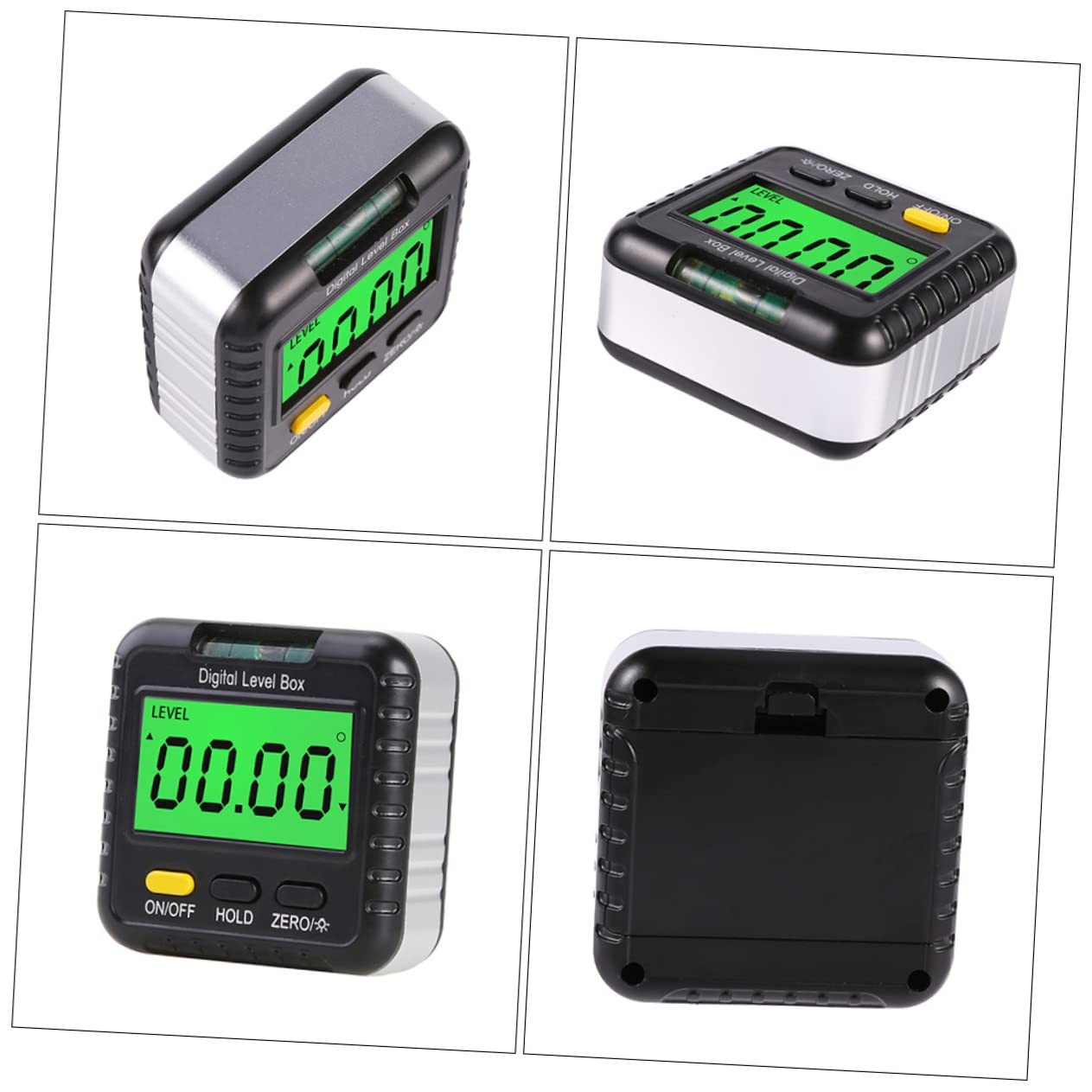 UKCOCO 2pezzi Digitale Magnetico Per Misurazione Angolare Strumento Compatto Per Rilevamento Inclinazioni Facile Da Usare e Portatile Con Funzione Di Spegnimento Automatico e Conversione