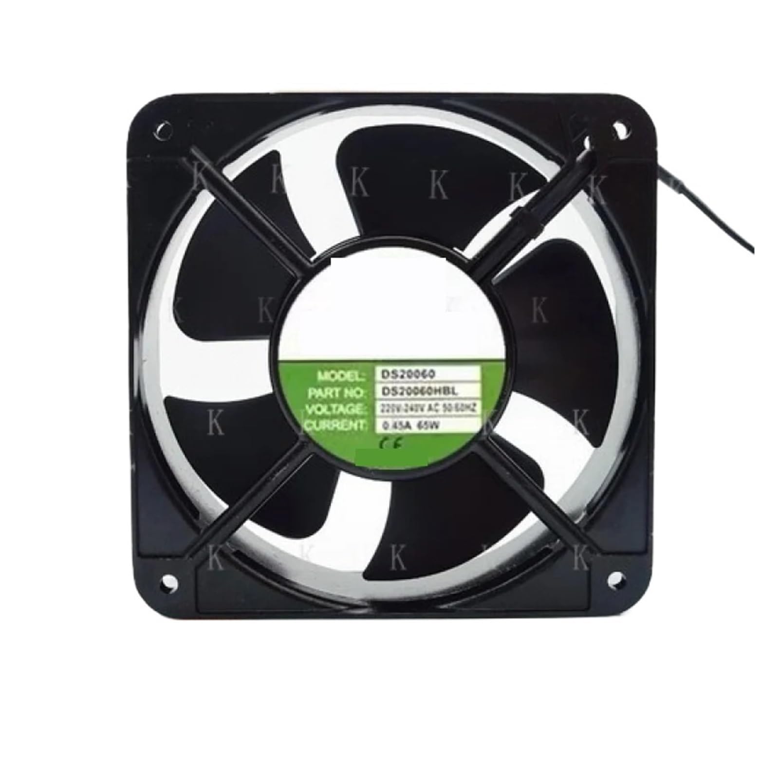BRODEFUP DGDWXS DS20060HBL AC220V-240V 0.45A 65W Metal Cooling Fan