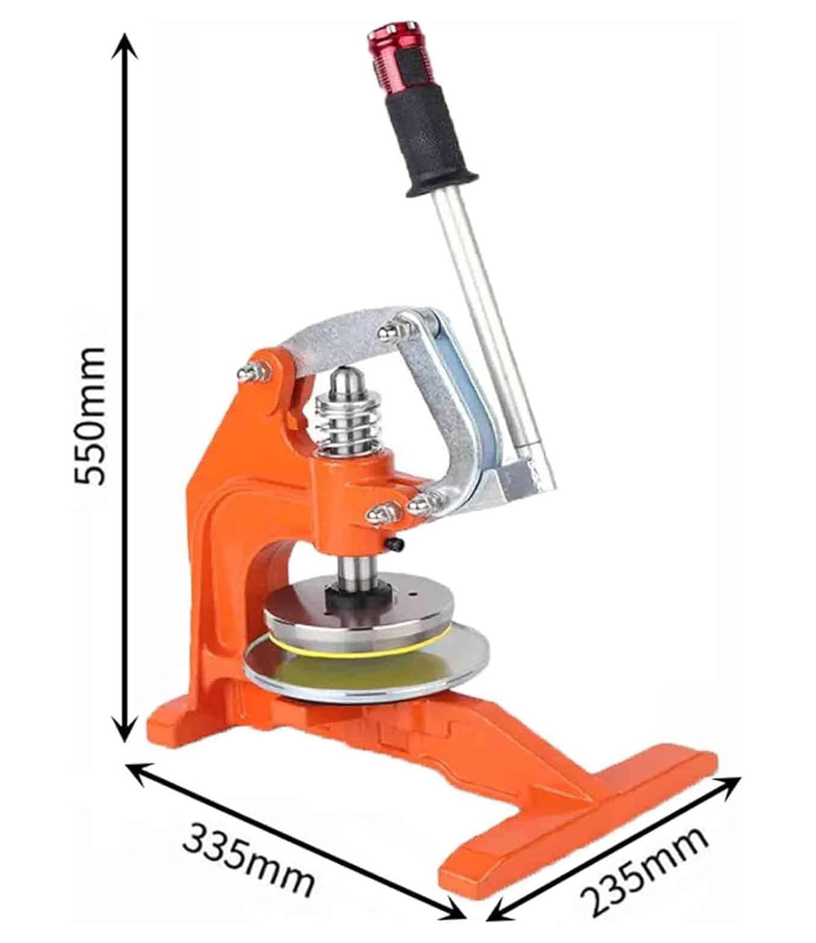 Macchina della taglierina del campione, taglierina rotonda di GSM 100cm² con 3 cuscinetti, spessore di taglio 0.1-10mm, ideale per panno, carta, cartone, cuoio, film