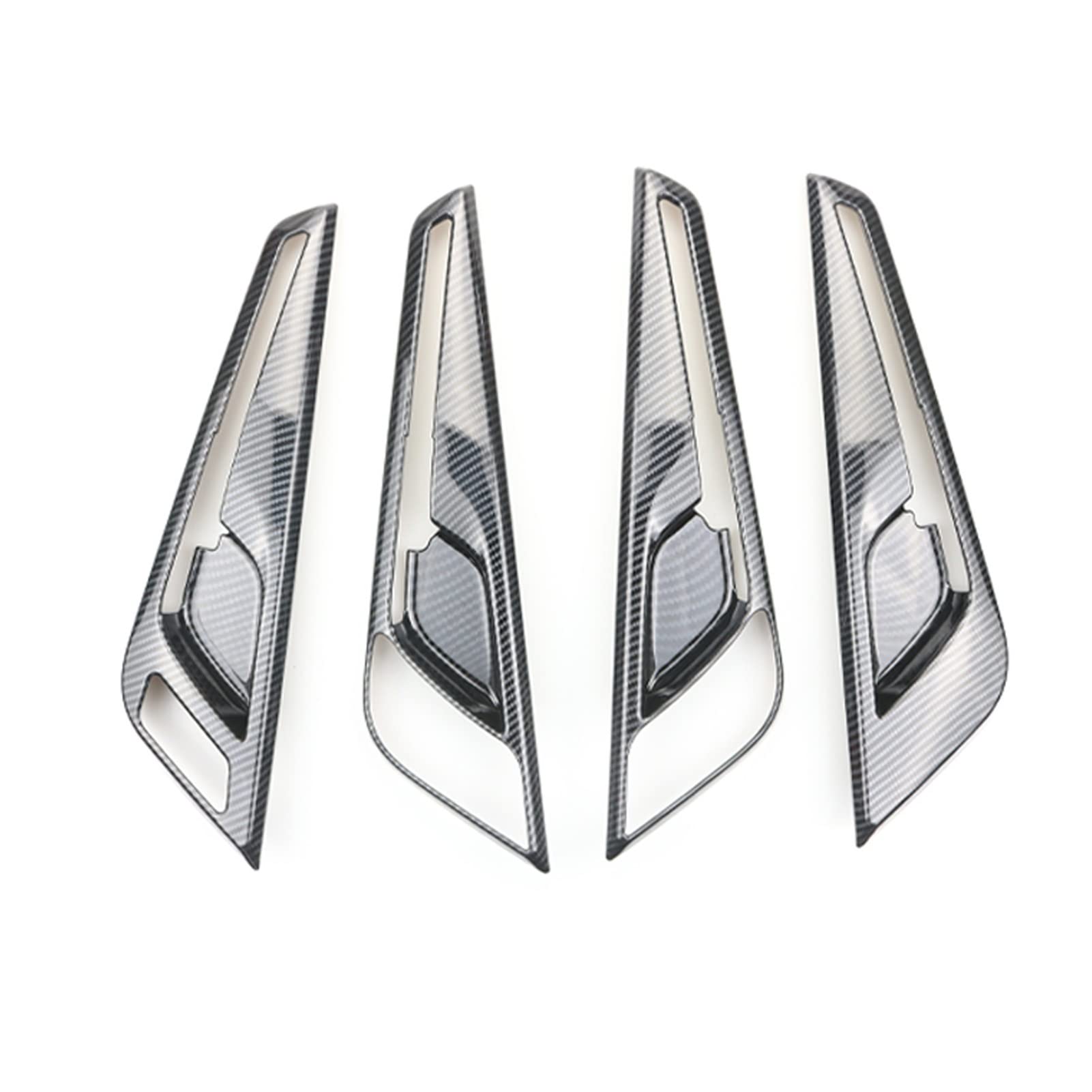 Zynther One Color Inside Door Latch Handle For Kia Ev6 2022 Car Carbon Fi&Ber Panel Cover Left Hand Drive Inner Door Handle Frame Auto Interior Accessories