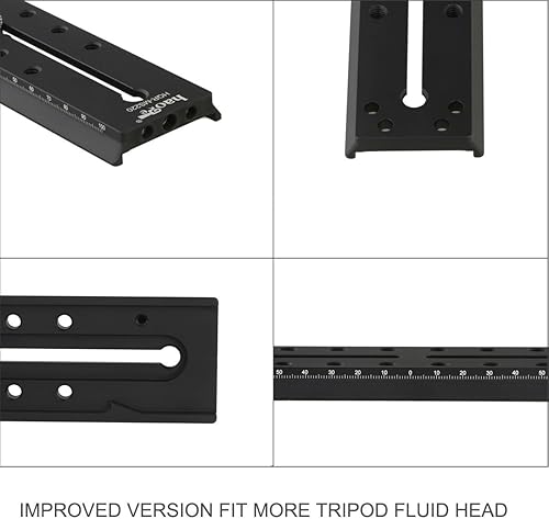 Miniatura 7 de Haoge Placa deslizante de liberación rápida de conexión rápida de 8.661 in para Manfrotto MVH400AHUS MVHN8AHUS MVHN12AHUS MVH608AHUS MVH612AHUS