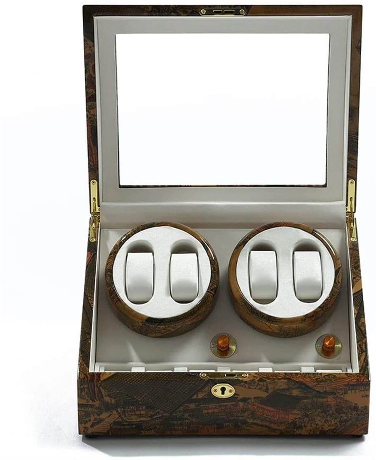 CGCSYZ Automatic Watch Winder, 4+6 Storage Display Box Quiet Motor Anti-Magnetization Dustproof Accessories