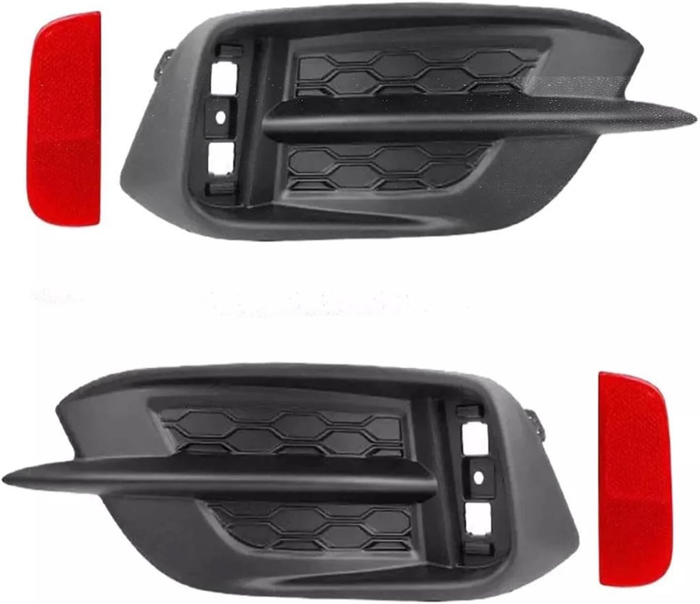 Pair Rear Bumper Bezel Reflector W/Molding Cover Trim for Honda Civic Sedan 2016-2021 33555-TBA-A01 33505-TBA-A01