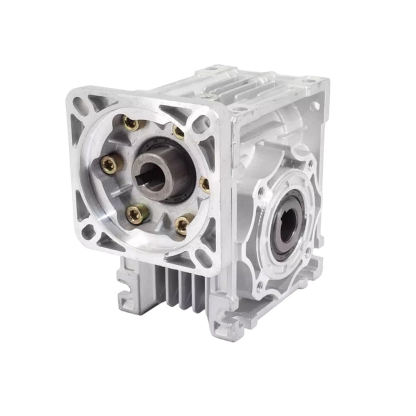 HYRBNSDLK Worm Gear Reducer NMRV040 Gearbox for 6RK Axis Motor Input Flange 104X104 1.4cm Key 5mm(For Nema34 Motor,15)