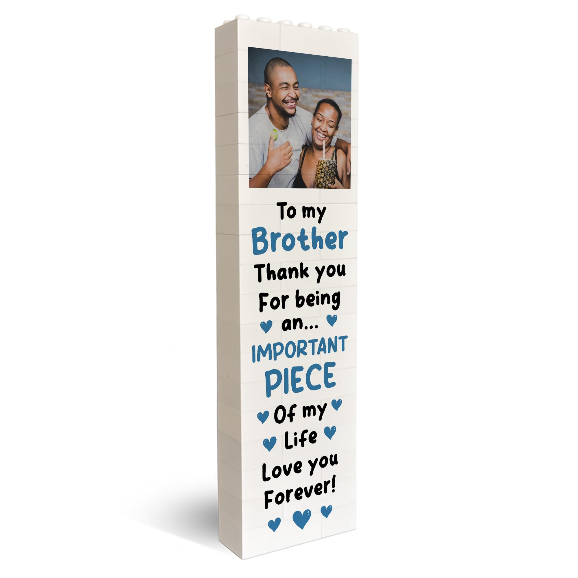 RED OCEAN Personalised Brother Custom Photo Novelty Present Birthday For Brother From Sister Christmas For Him Men