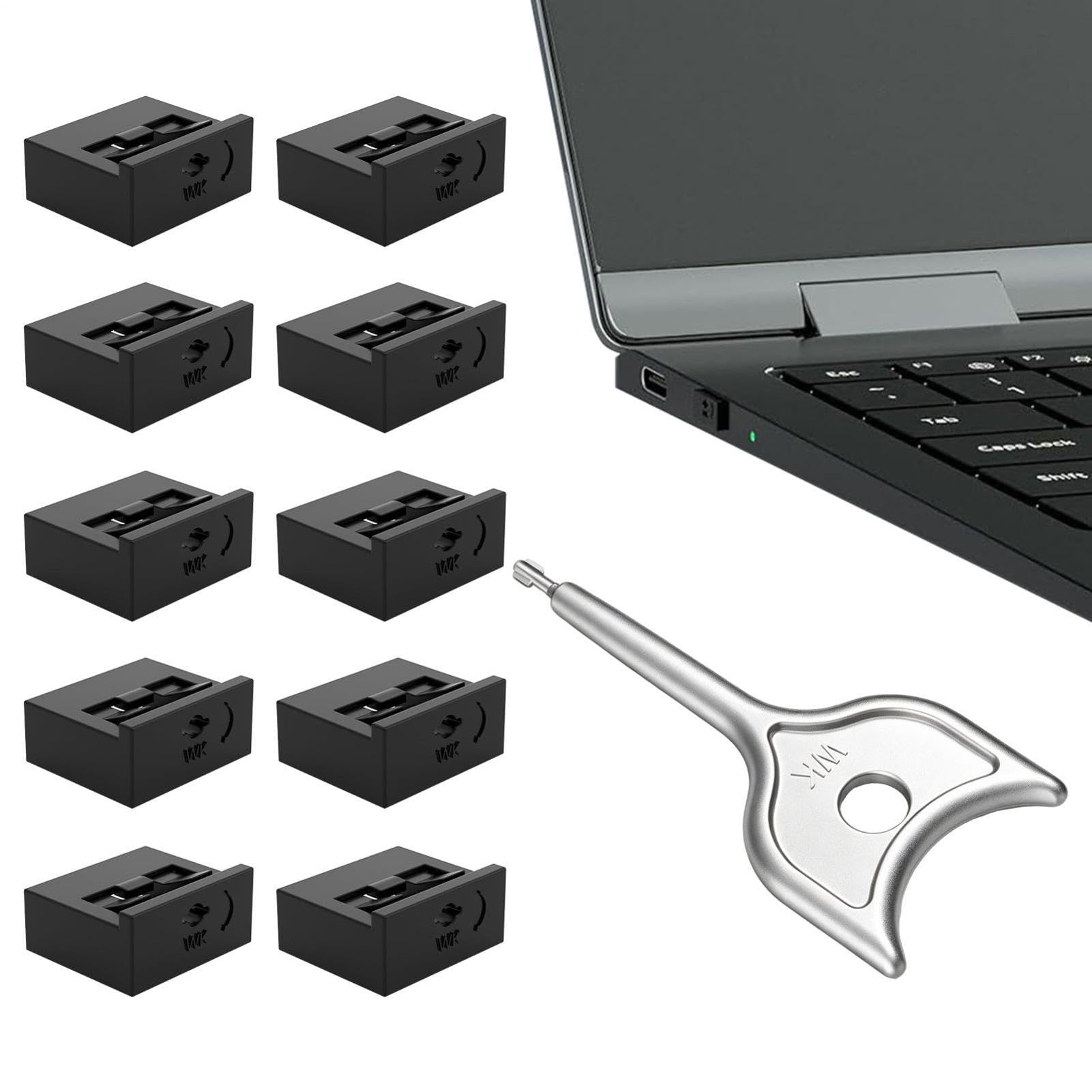 Bloqueador de puerto USB para portátil en cafetería y autobús 8