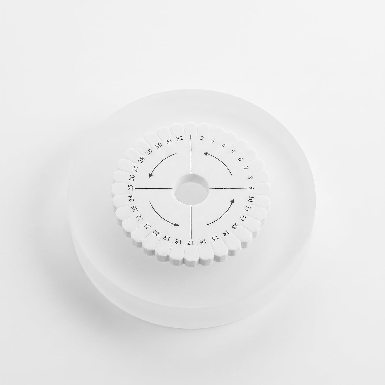 OUNONA 30pcs 32 Slots Kumihimo Braiding Board, 4" Round Foam Braiding Disk