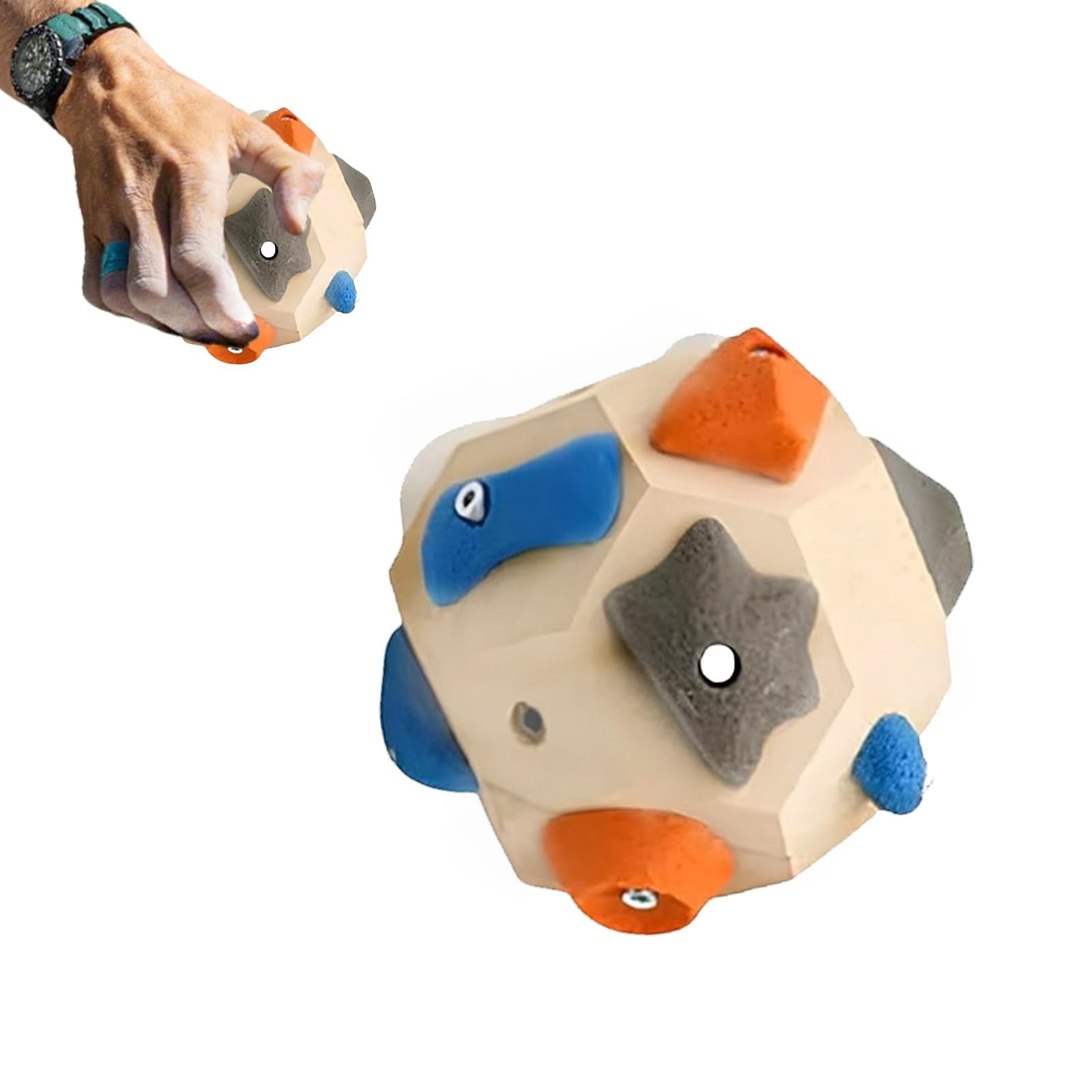 Handcrafted Climbing Blocks,Build Strength and Precision,Finger Training Tool for Climbers,Climbing Ball 3D Climbing Ball Rock Climbings Training Balls, Train Hand Strength, Gifts for Rock Climbers