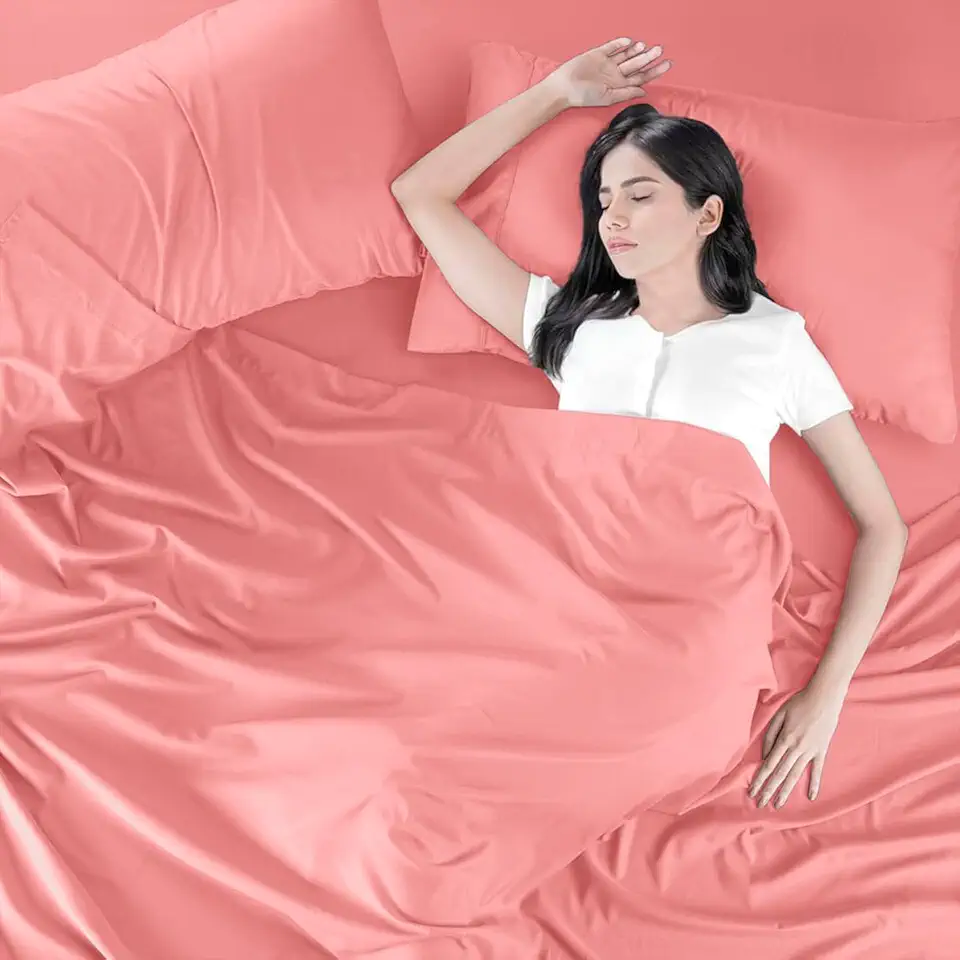 Lençol Avulso com Bainha em Tecido Premium, Percal Flex-LC (Rosê, Solteiro)