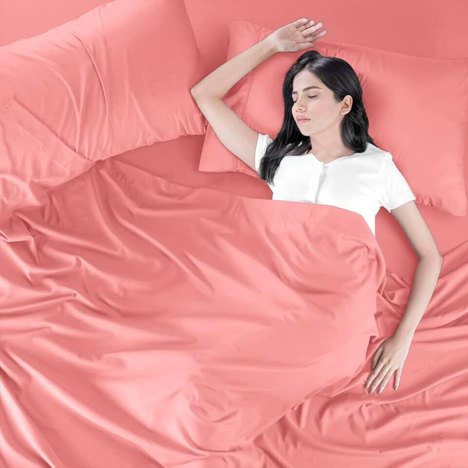 Lençol Avulso com Bainha em Tecido Premium, Percal Flex-LC (Rosê, Solteiro)