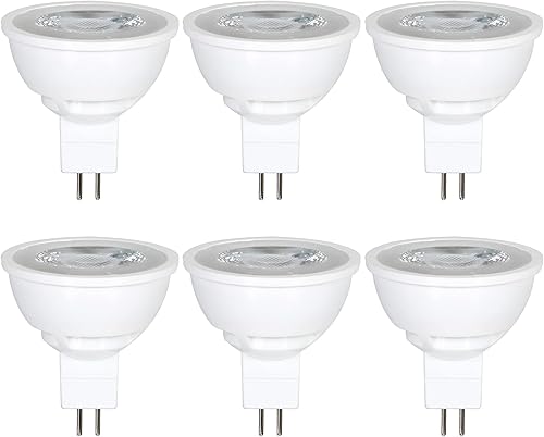 LABORATE LIGHTING MR16, 6.5 W  50 W, bombillas LED, regulables, reemplazo halógeno, blanco cálido, base GU5.3, 500 lúmenes, 80 CRI, ecológico,