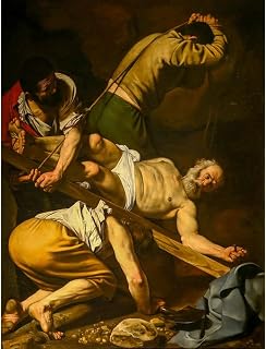ArtDirect Crucifixion of St. Peter 1600 Unframed Art Print Giclee Poster by Caravaggio - Ready for Framing with Customization Sizes 8x10, 11x14, 15x20, 24x32, 36x48, and 45x60 Inches