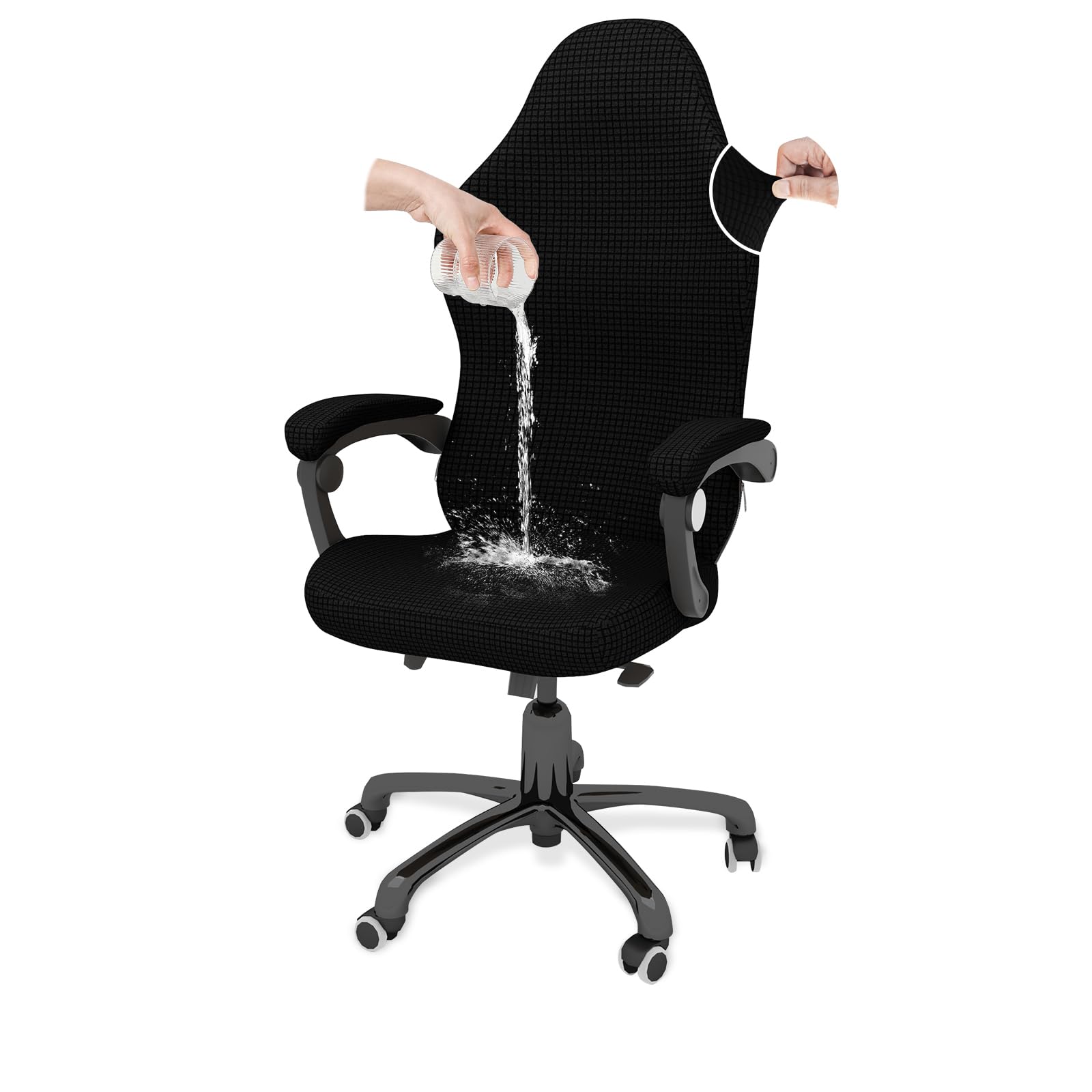 Funda elástica para silla de juego y escritorio de oficina moderna